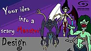 Design a scary monster concept art for you in my style by Void_factory | Fiverr