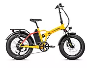 HiPEAK BONA 48V Step-Over Fat Tire Folding Electric Bike (15.5MPH) - All About Electric Bikes