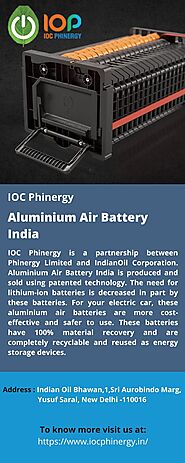 Aluminium Air Battery India