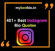 481+ Best Instagram Bio Quotes | Bio Quotes for instagram