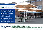 Make a Splash at Your Next Event with Instant Marquees' Event Umbrella for Hire