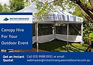 Canopy Hire For Your Outdoor Event