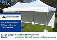 Hire A Marquee Across Melbourne For An Outdoor Event