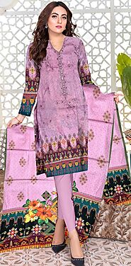 Designer Dress Lawn Unstitched 3 piece lawn suit with Dyed Trouser and Duppatta Summer Collection by Spark Outfit