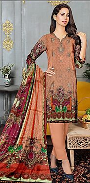 Designer Lawn Dress Unstitched 3 piece lawn suit with Dyed Trouser and Duppatta Summer Collection by Spark Outfit