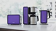 Panasonic BC Violet Breakfast Collection Trio of Coffeemaker with Toaster and Kettle, Violet