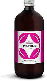 CHARAK M2 Tone Syrup - Helps to reduce pain and abdominal cramps ,Restore emotional balance and reduce stress (Pack o...