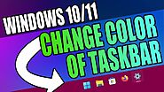 Windows 10/11 Change Color Of Taskbar - ComputerSluggish