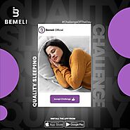 Quality Sleeping Challenge on Bemeli Social media app