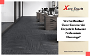 How to Maintain Clean Commercial Carpets In Between Professional Cleanings?