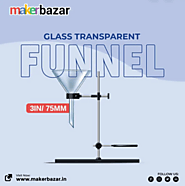 Pouring solutions just got easier with this transparent funnel