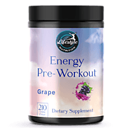 Buy Pre Workout Grape Flavor Energy Powder - Lifestyle Nutrition