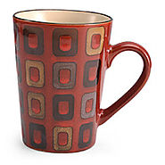 Pfaltzgraff Everyday Geometric Red Mug - Kitchen Things