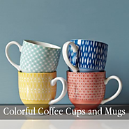 Colorful Coffee Cups and Mugs