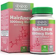 HairAnew (Unique Hair Growth Vitamins with Biotin) - Tested - For Hair, Skin & Nails - Women & Men - Addresses Vitami...