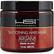 MADE IN USA! SUPER SIZE 16 OZ! HSI PROFESSIONAL #1 best ARGAN OIL ANTI FRIZZ, HYDRATING SMOOTHING HAIR MASK. REVITALI...