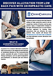 Discover Alleviation from Low Back Pain with Chiropractic Care