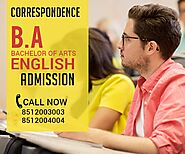 Distance Education learning BA BCOM BBA BCA Admission 2023-2024. Apply for best approved Courses.: BA English Admissi...
