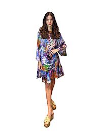 Women's Silk Chiffon Midi Airy Summer Dress | Tara Dress – Sartorium Lux