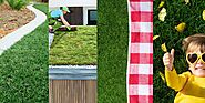 How can synthetic grass be used creatively?