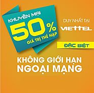 Khuyến mãi tặng 50% thẻ nạp Viettel vào ngày 30/11/2015