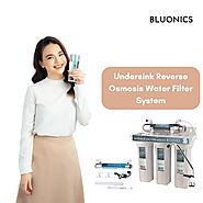 4 Stage Undersink Reverse Osmosis Water Filter System - Bluonics