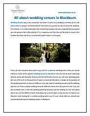 All about wedding venues in Blackburn