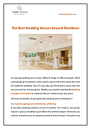 The Best Wedding Venues Around Blackburn