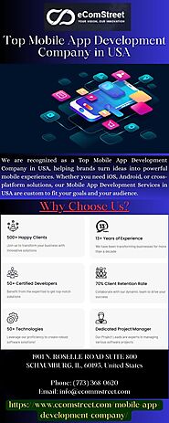 Top Mobile App Development Company in USA