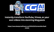 Content Gorilla AI 2.0 I Turn Any Videos Into Unique Content In 60 Seconds + 4 Unique Bonuses