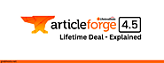 Article Forge Lifetime Deal 2023 - Save Up to 51% Instantly