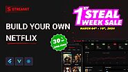 🚀 Streamit March 1st Steal week Sale 2024 Live: 30% Off Video Streaming Solutions! | Iqonic Design|