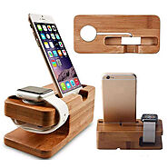 Organize Your Devices with This Wooden Charging Dock Station