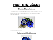 Blue Herb Grinder