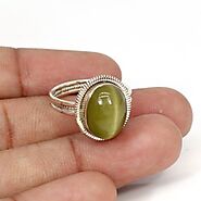 Buy Natural Cat's Eye Stone Ring For Men and Women Online - Get 58% Off