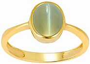 CEYLONMINE Cats eye Ring with natural Original stone Stone Cat's Eye Gold Plated Ring Price in India - Buy CEYLONMINE...