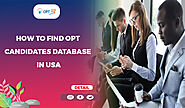 How To Find OPT Candidates Database in USA | Optresume