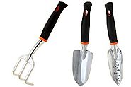 HedgX - 3 piece Garden Tool Set - The Best Lawn and Garden Hand Tools Gift Set for Men and Women - Premium Kit of Alu...