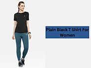 Plain Black T-Shirt for Women