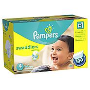 Pampers Swaddlers Diapers Size 4 Economy Pack Plus 144 Count