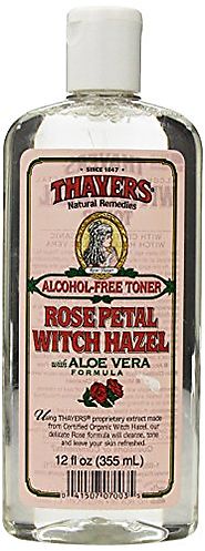 Thayers Alcohol-free Rose Petal Witch Hazel with Aloe Vera ~ 12 oz