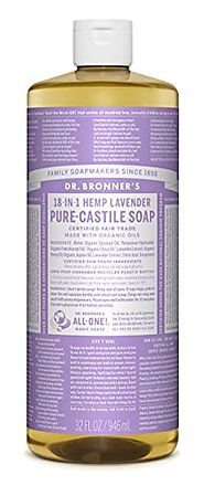 Dr. Bronner's Fair Trade & Organic Castile Liquid Soap - (Lavender, 32 oz)