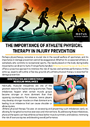 The Importance of Athlete Physical Therapy in Injury Prevention