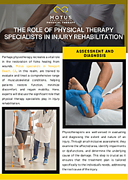 The Role of Physical Therapy Specialists in Injury Rehabilitation