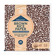Shop 100% Organic Brown Rice Paper Wraps In USA with King Soba
