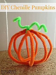 DIY Chenille Pumpkins