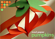 DIY Craft: Paper Pumpkin Ornaments // Hostess with the Mostess®