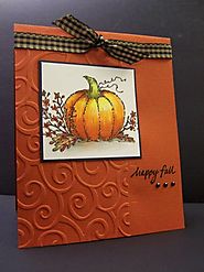 *FS239 Pumpkin & Bittersweet by hobbydujour - Cards and Paper Crafts at Splitcoaststampers