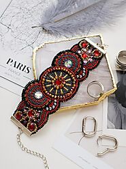 DIY Beaded Bracelet Embroidery Kit ‘Arabesque – 2’