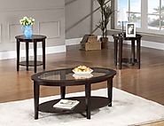 Solid Wood Coffee Table And End Table Sets